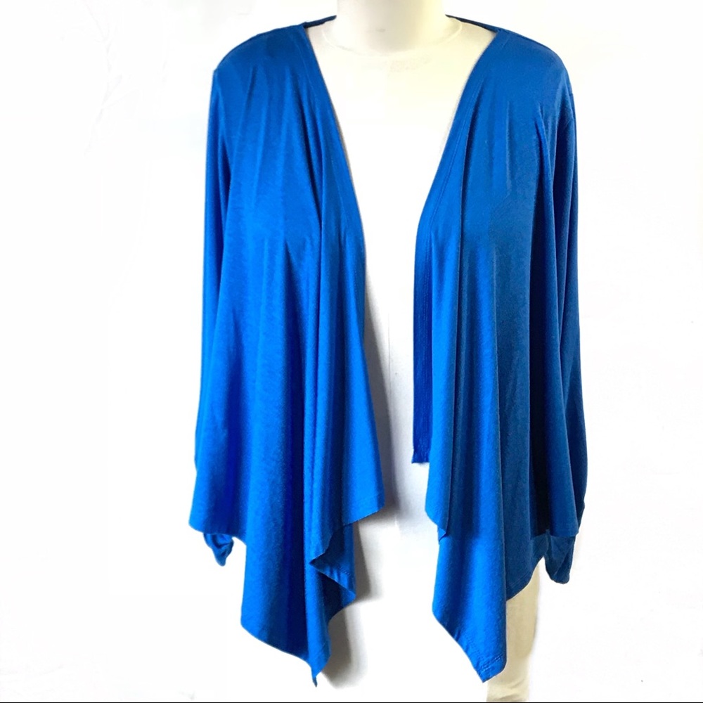 Grace Elements Royal Blue Open Front Cardigan XL